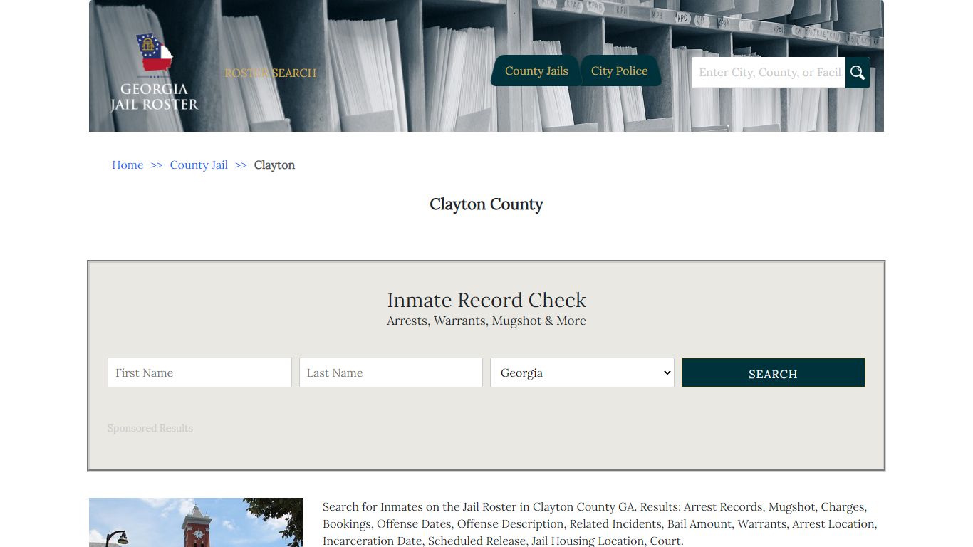 Clayton County | Georgia Jail Inmate Search